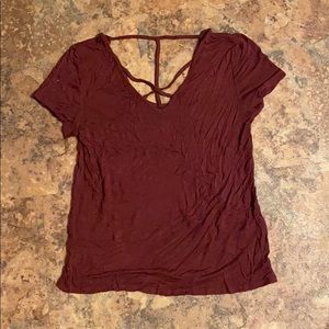 Maroon t-shirt